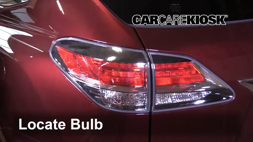 2013 Lexus RX450h 3.5L V6 Éclairage Feu clignotant arrière (remplacer l'ampoule)